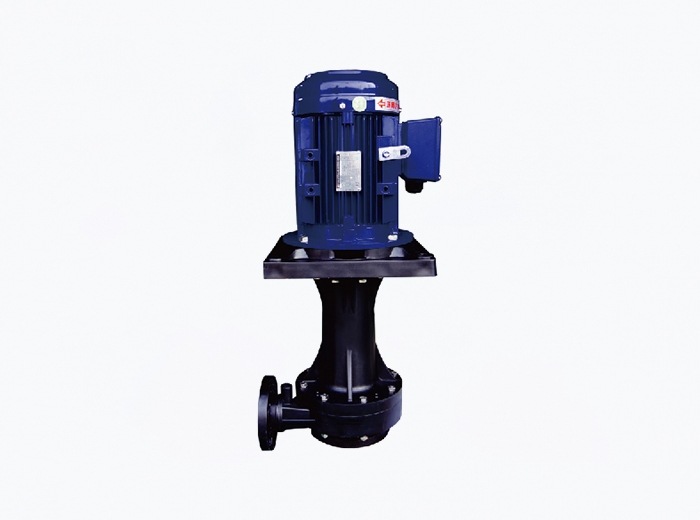 Free-running vertical acid and alkali resistant pump